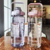 Random 2L Sports Water Bottle with Straw