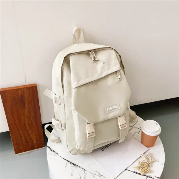 Solid Color Womens Travel Backpack