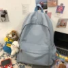 Japanese Style Solid Color Backpack