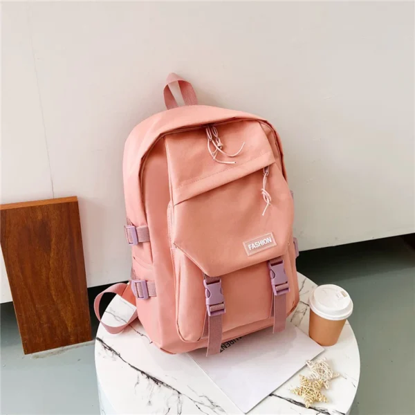 Solid Color Womens Travel Backpack
